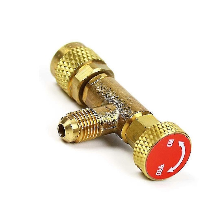Hűtőközeg szelep adapter klímához, 1/4" SAE-ről 5/16" SAE-re