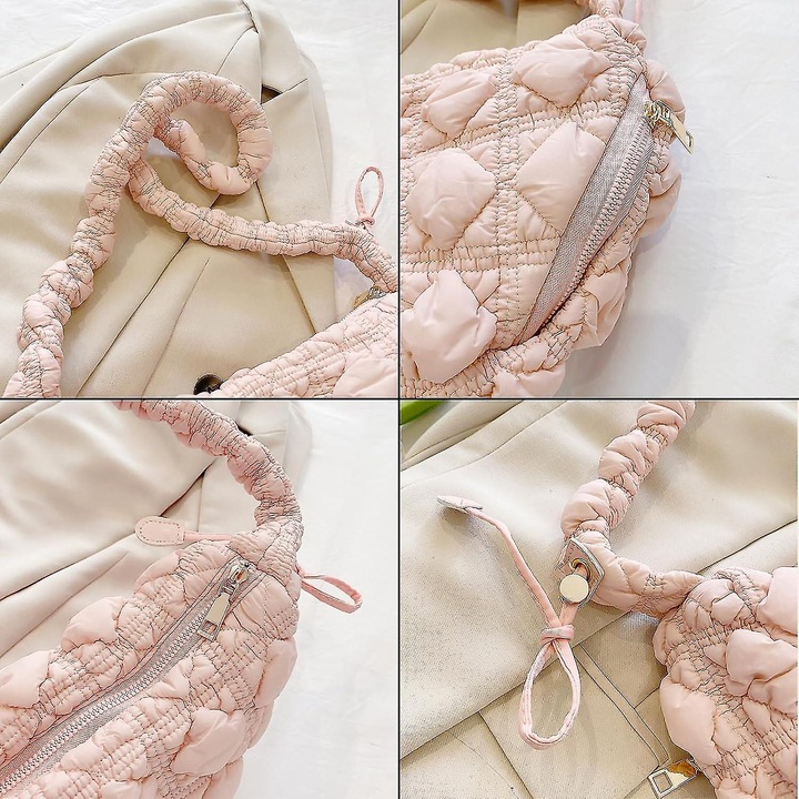 Crescent válltáska, nylon, mérete 32x9x22cm, királykék, állítható pánttal