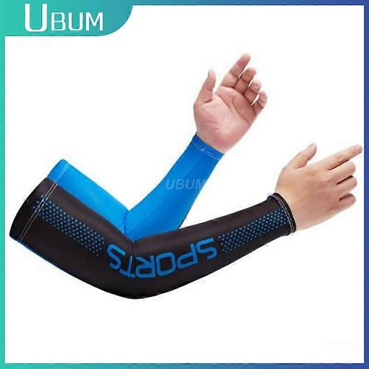 Manusi de protectie solara din matase rece, set 2 bucati, multicolor, pentru pescuit si ciclism