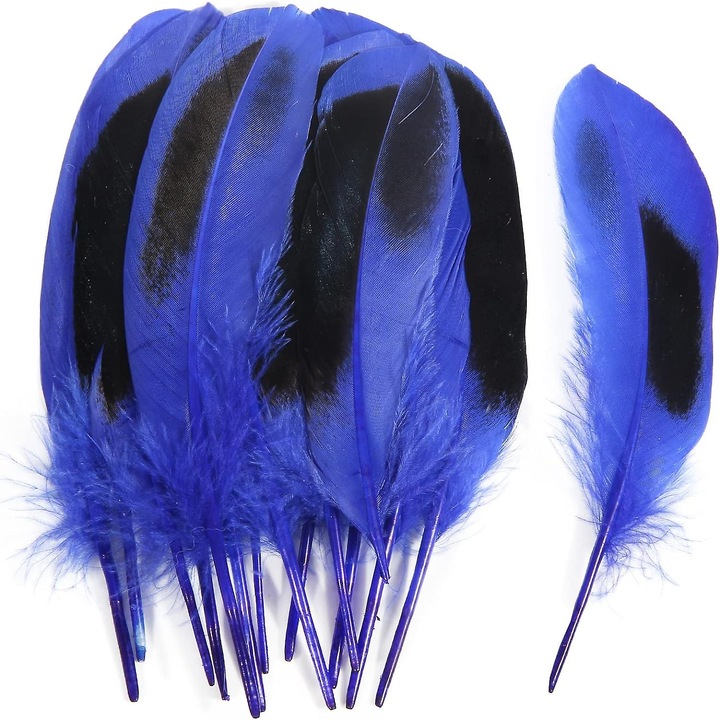 100 db 15-20 cm-es természetes kacsatoll készlet barkács projektekhez