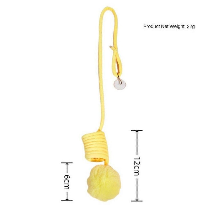 Jucarie pentru pisici, galben