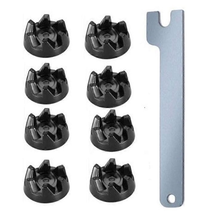 Cuplaj de blender 9704230, set 8 piese, gri+negru, dimensiuni 36x6mm