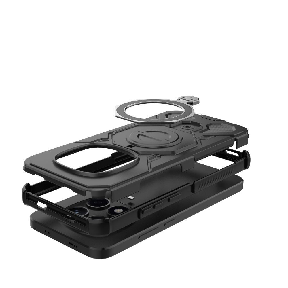 Carcasa Tech-Protect TacticStand cu MagSafe compatibila cu Xiaomi Redmi Note 15 Pro Plus 5G / Poco M8 Pro, Negru