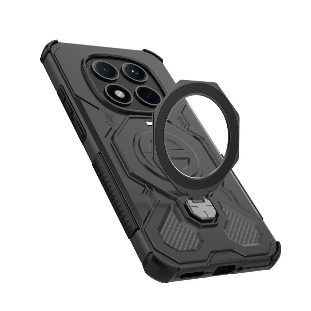 Carcasa Tech-Protect TacticStand cu MagSafe compatibila cu Xiaomi Redmi Note 15 Pro Plus 5G / Poco M8 Pro, Negru