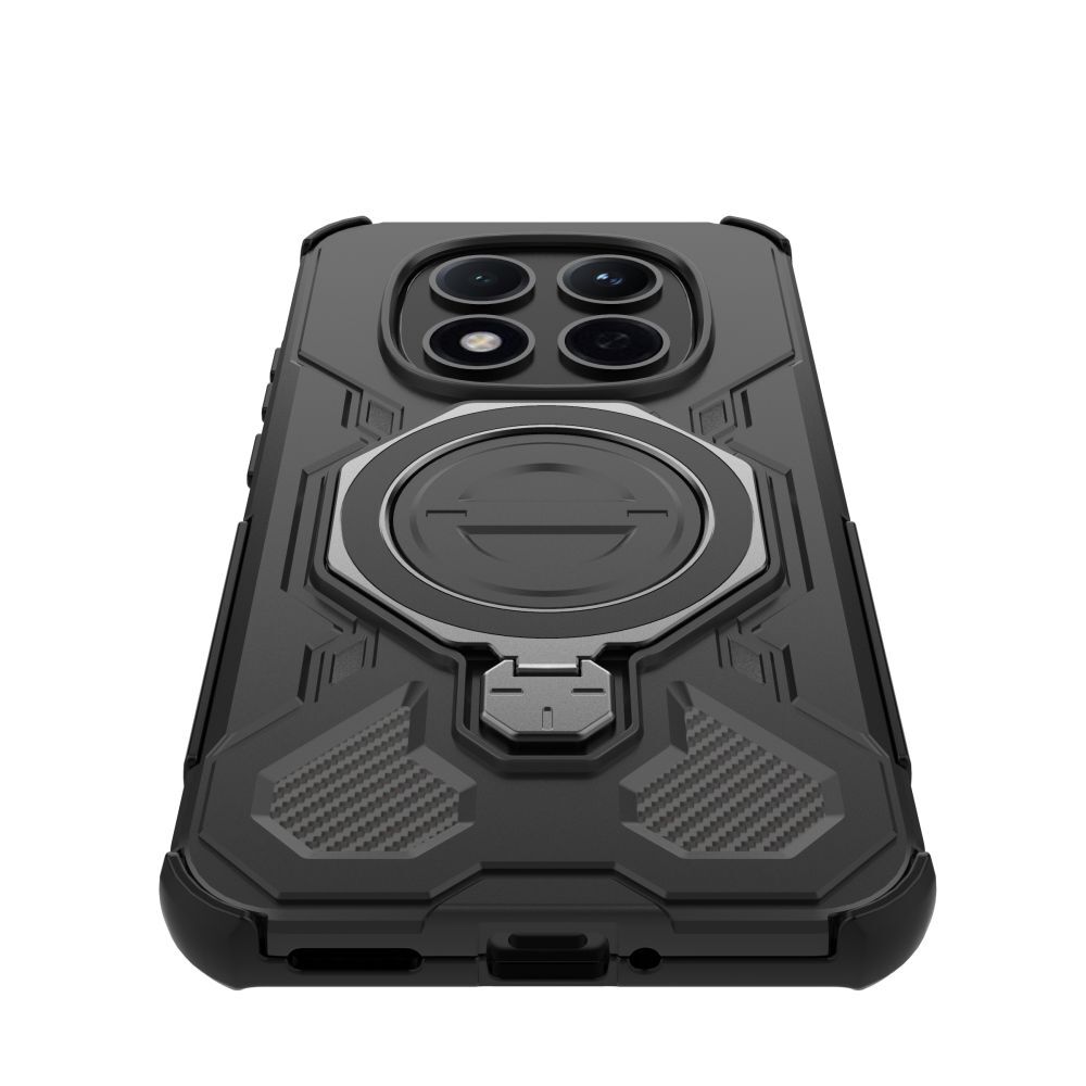 Carcasa Tech-Protect TacticStand cu MagSafe compatibila cu Xiaomi Redmi Note 15 Pro Plus 5G / Poco M8 Pro, Negru