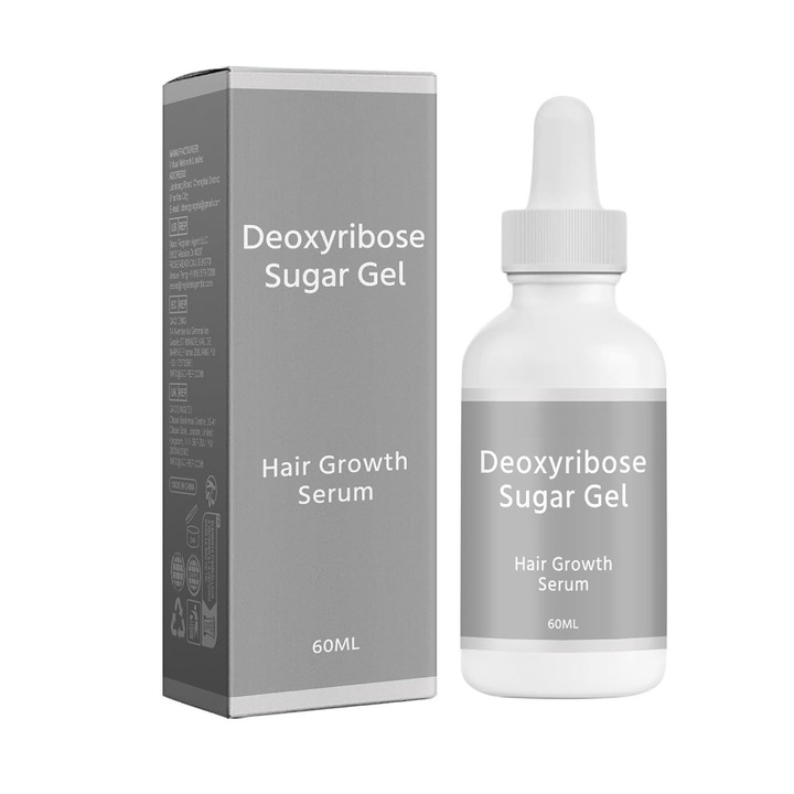 Gel deoxiriboza pentru cresterea parului, 60ml, tratament pentru caderea parului, imbunatateste volumul si grosimea parului