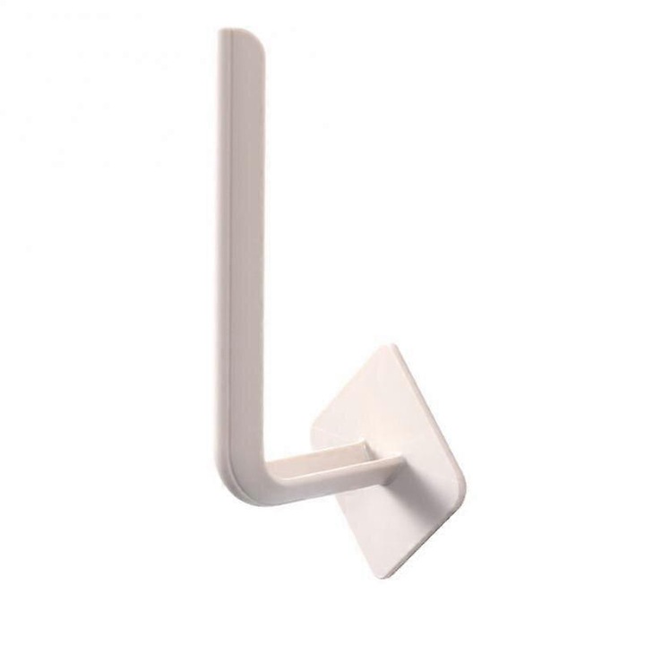 Carlig L-shaped multifunctional autoadeziv, suport pentru prosop, esarfa, haina, alb, 13.5x6cm