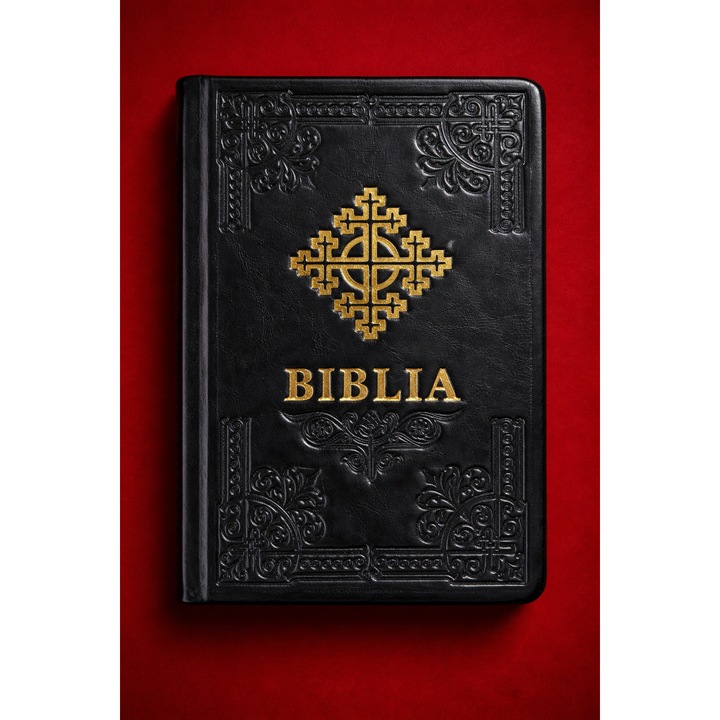 Biblia Ortodoxa – marime mica, coperta naturala din piele, negru