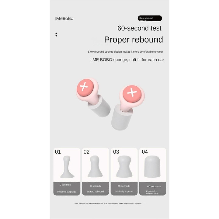 Casti de reducere a zgomotului, set cu cutie de stocare, 6 bureti de schimb, multicolor, 7x2x7cm