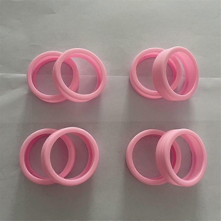 Set 8 bucati huse din silicon pentru rotile bagajului, protectie, multicolor, 5.2x1.4cm