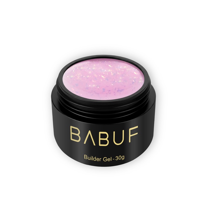 Gel de constructie autonivelant cu glitter BABUF, BGG3, Magic Bloom, 30 g