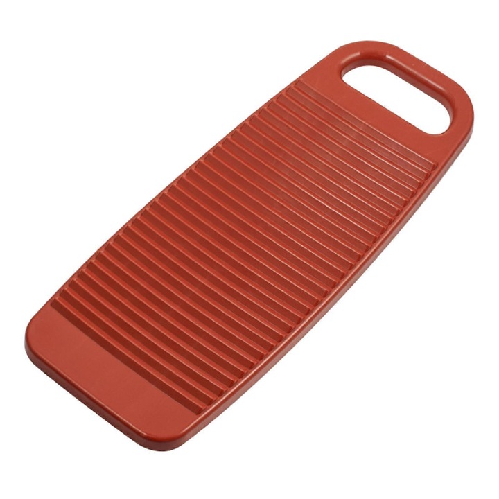 Placa de spalat rufe, 45x19x2.4cm, cu suport pentru sapun, rosie