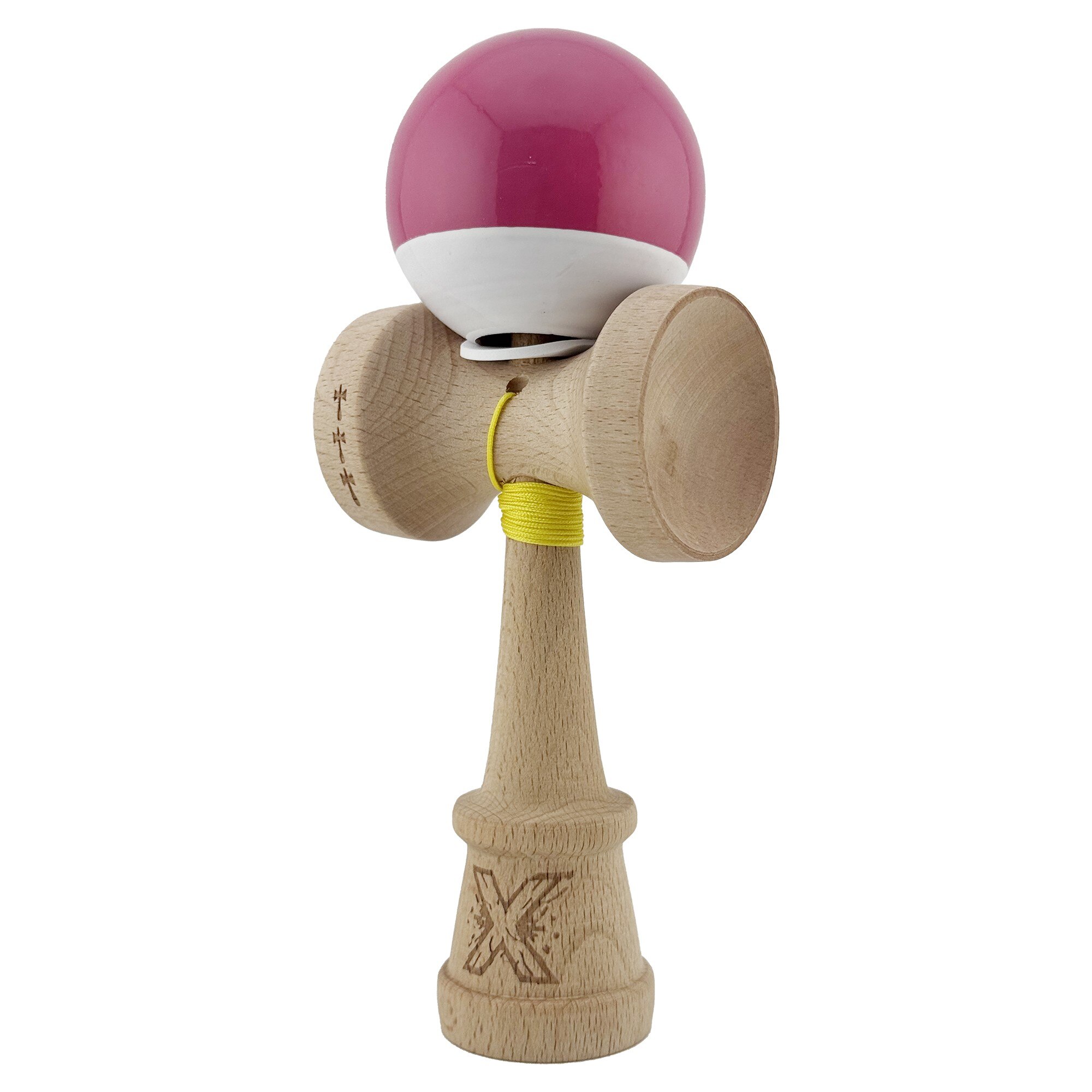 Kendama Originala, King Size V3, Super Sticky, Roz inchis Alb - eMAG.ro