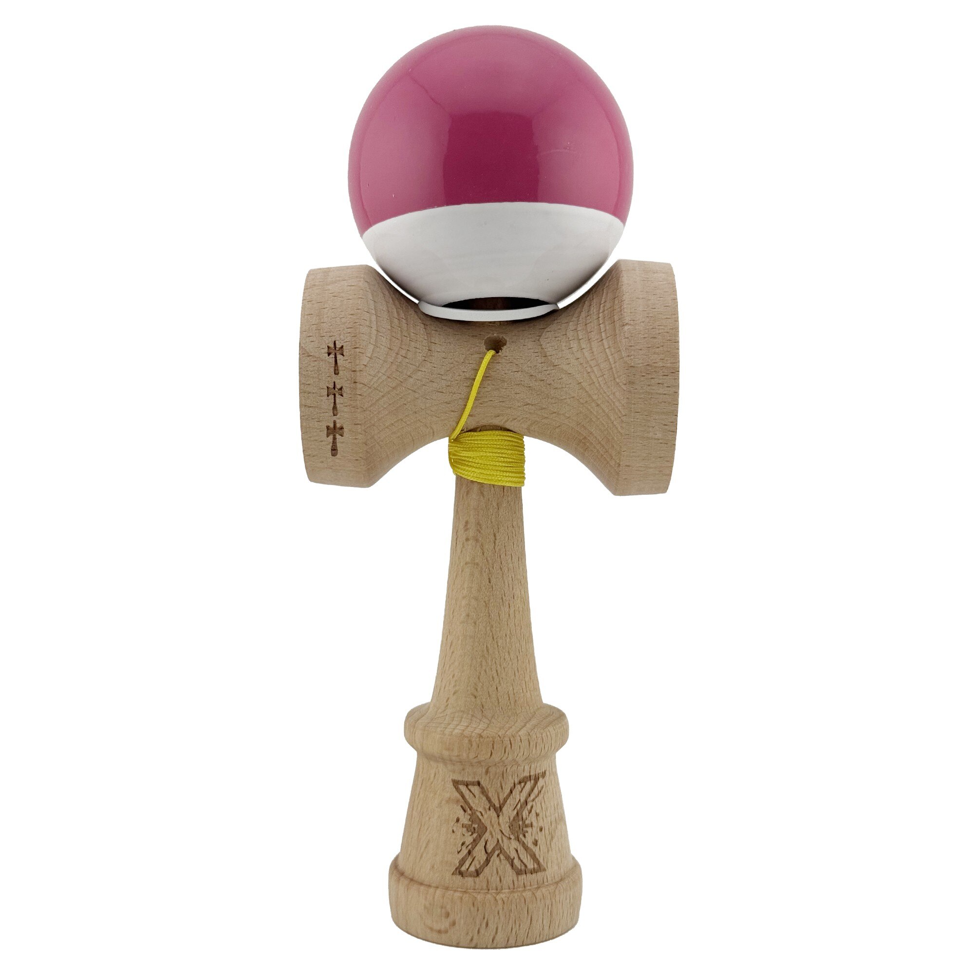 Kendama Originala, King Size V3, Super Sticky, Roz inchis Alb - eMAG.ro