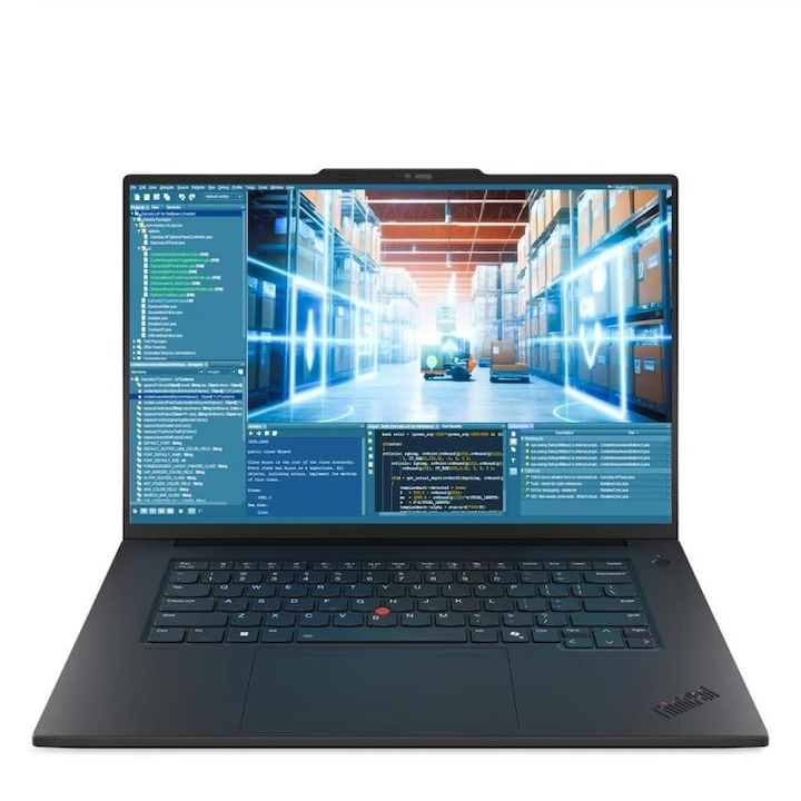Laptop Lenovo ThinkPad T1g Gen 8 21TD0002RI, 16 inch 1920 x 1200, Intel 255H 16 C / 26 T, 2.5 GHz - 5.1 GHz, 24 MB cache, 28 W, 32 GB LPDDR5X, 1 TB SSD, Nvidia GeForce RTX 5060, Windows 11 Pro