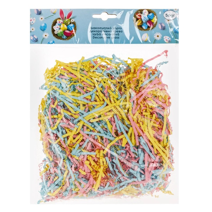 Iarba Decorativa din Hartie Multicolora 50g
