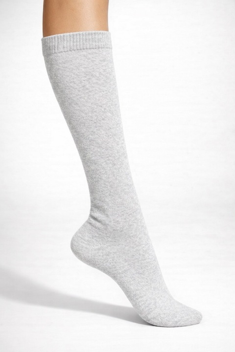 Sosete Glam Jaquard 1, Gri deschis, 35-40