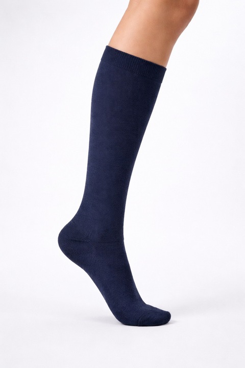 Sosete Glam Jaquard 1, Bleumarin, 35-40