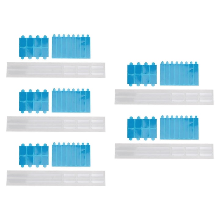 5 darabos öntapadós szalagkészlet adatvédelmi szűrőkhöz, műanyag, átlátszó, monitorhoz és laptophoz