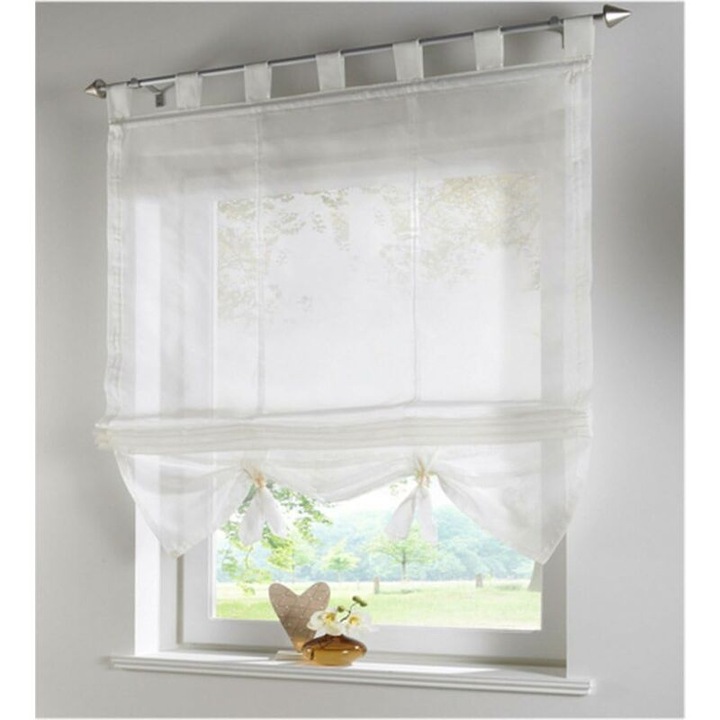 Римски щори, 155 см височина, 120 см ширина, бежови, комплект