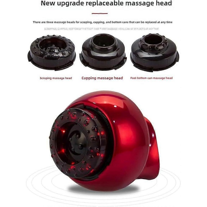 Aparat de masaj pentru celulita, Cellubye, 12W, 13x11x11cm, set complet