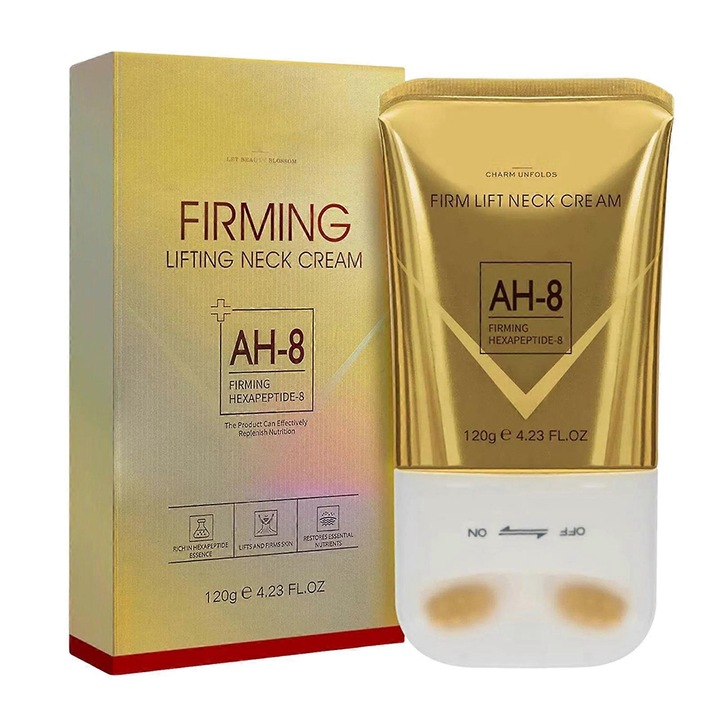 Стягащ крем за шия, намалява бръчките по шията, хидратира, подобрява еластичността, 120гр