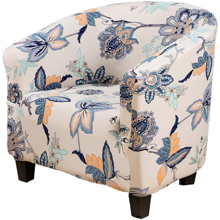 Husa scaun, husa elastica pentru fotoliu, material poliester, 40-55x40-55cm, multicolor