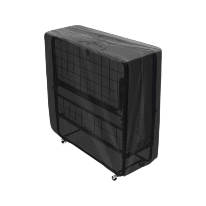 Husa pentru mobilier de exterior, neagra, 99x38x114cm, din material oxford rezistent la apa