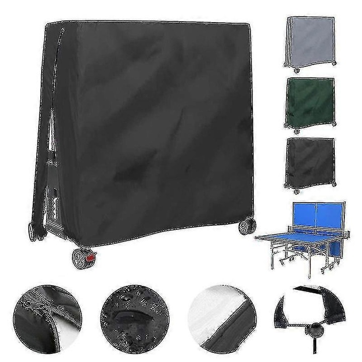 Husa protectie masa tenis de masa 165x70x185cm negru durabila impermeabila