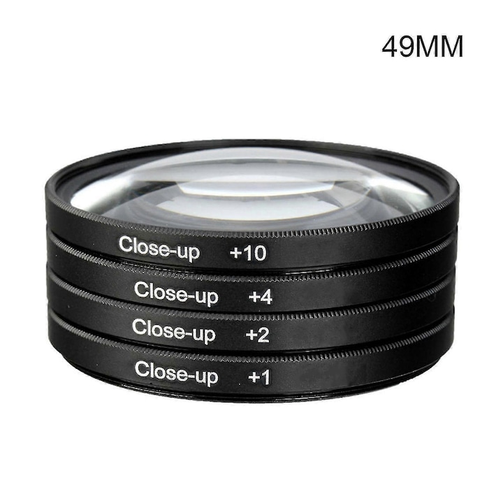 Set filtre macro 4 piese 49 mm