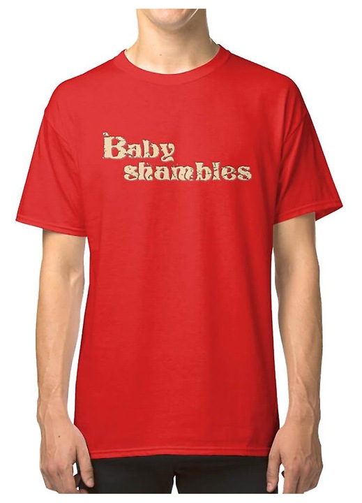 Férfi póló, piros, 100% előzsugorított pamut, klasszikus szabás, professzionális nyomtatás