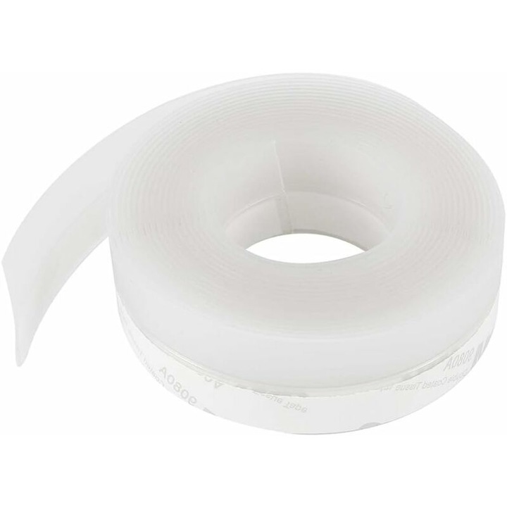 Banda izolatoare autoadeziva pentru usi, 6m, transparent, 25mm, protectie impotriva curentului, zgomotului, prafului si insectelor