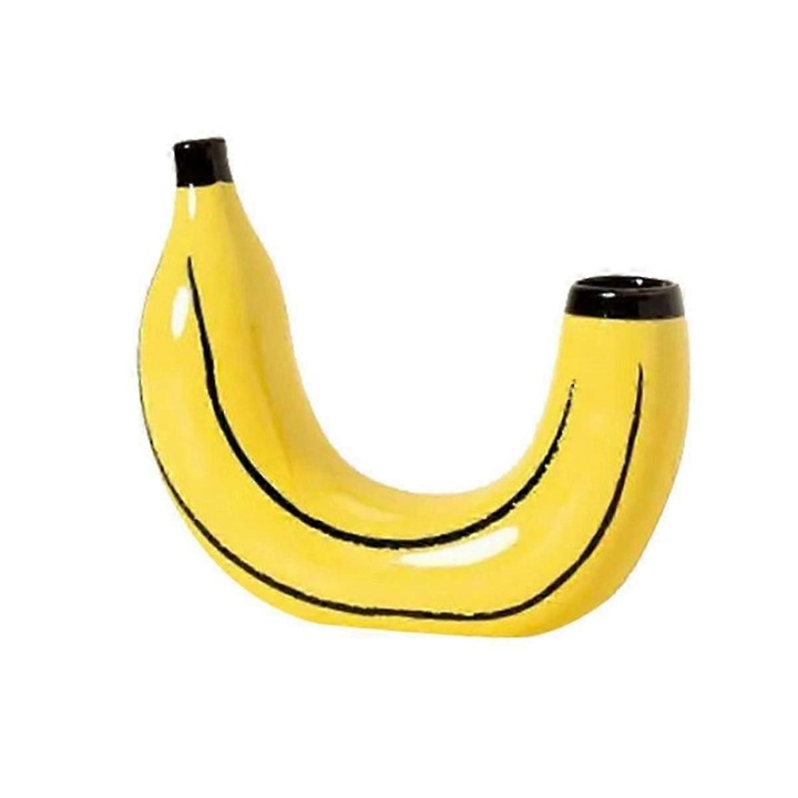 Vaza decorativa simpla din rasina cu suport, set pentru aranjamente florale, 21x5.5x18cm, multicolor