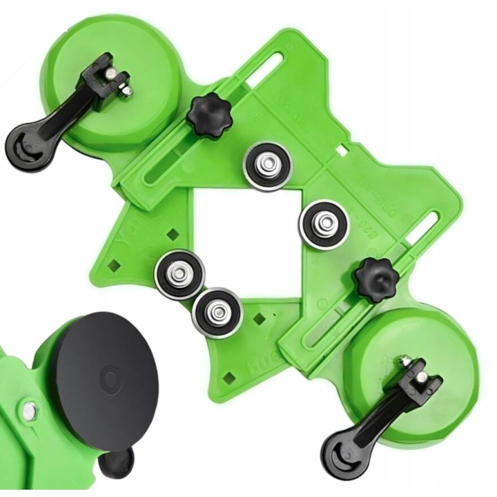 Ghidaj cu ventuza pentru dat gauri, sablon, interval de lucru, Kraft