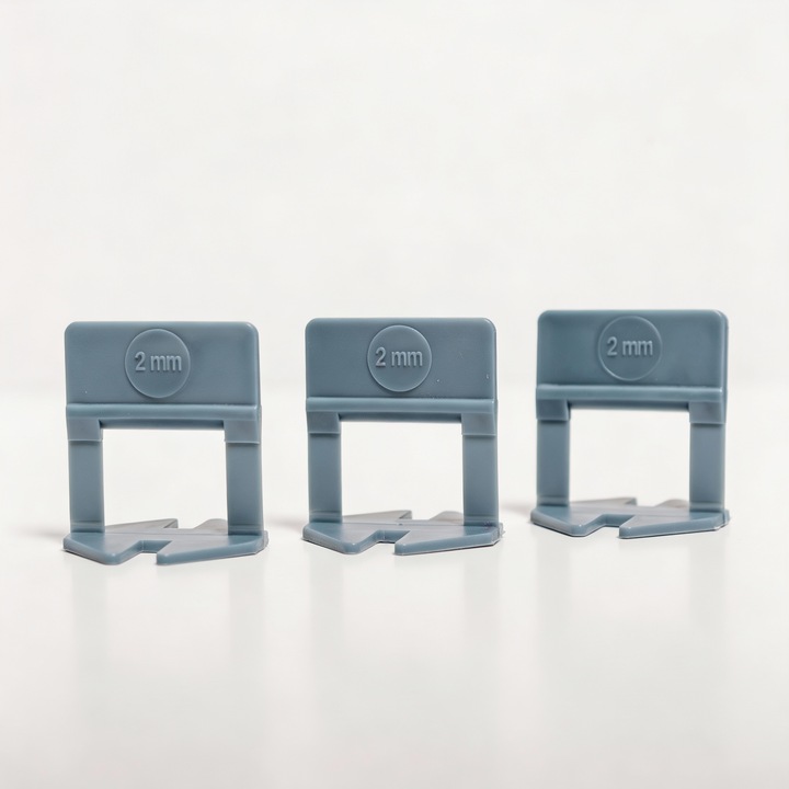 Clipsuri (cleme) nivelare gresie si faianta - 2 mm (100 buc / punga)