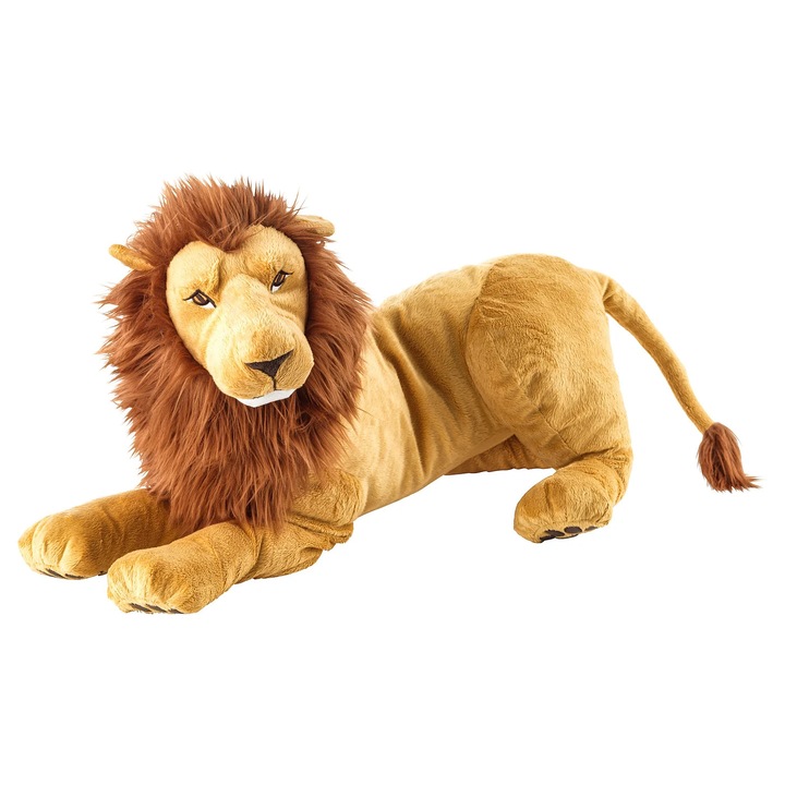 Jucarie de Plus Leu Cadou Tik Tok Live 70 x 36 cm, Moale si Confortabill, poliester, Plus Lion King