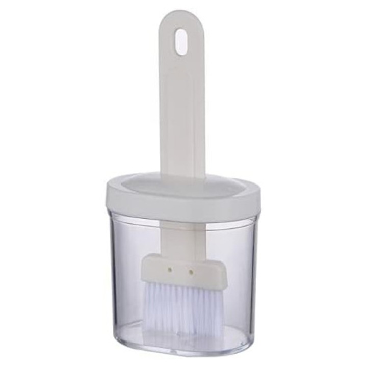 Set 2 Sticle cu Ulei si Pensula, Transparent, 500ml