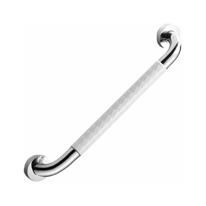 Suport de baie, inox, 40cm, antiderapant, montare pe perete, set