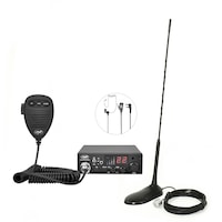 kit statie radio cb pni escort hp 8001 asq  casti hs81  antena cb pni extra 45 cu magnet imagen 23_0_
0