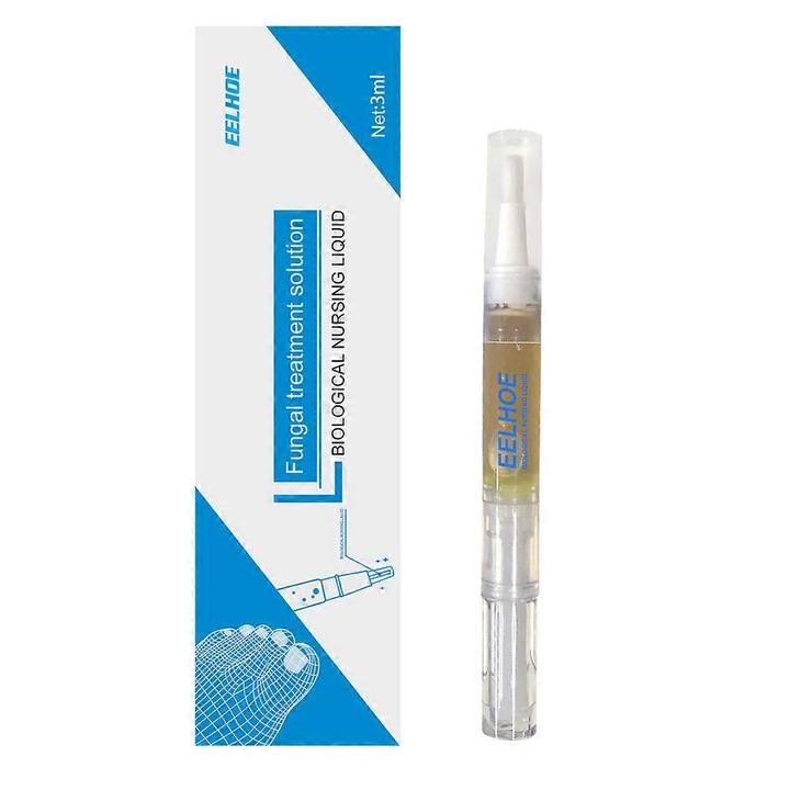 Tratament unghii antifungic, 3ml, culoare maro, design cu pensula, pentru toate tipurile de piele
