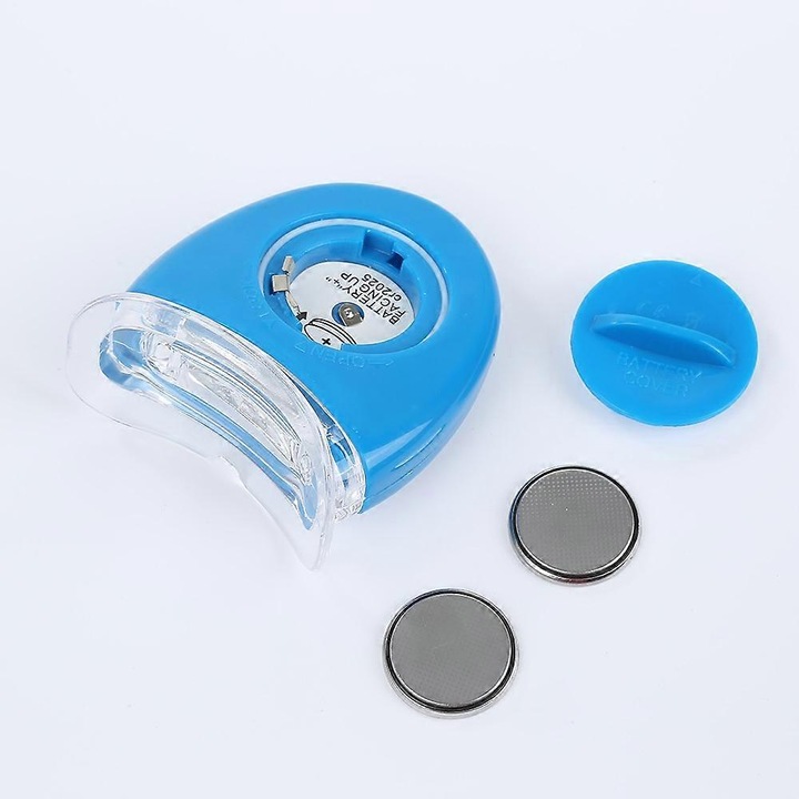 2 db fogfehérítő csík készlet, kék, szilikon