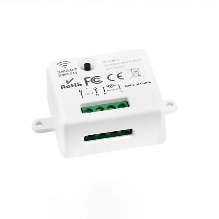 Kit Smart Home, RF WiFi, comutator wireless 433MHz, alb