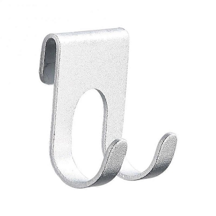 Suport pentru prosoape, aluminiu, montare pe perete, argintiu, 5.5x4x2cm
