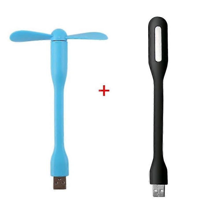USB преносим вентилатор, гъвкав мини вентилатор, зелен, 145.5x15x89.3mm