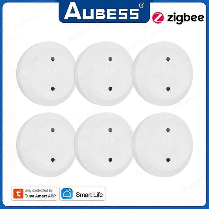 Detector de scurgeri de apa TUYA ZigBee, senzor de inundatie, alarma de monitorizare, aplicatie Smart Life, set