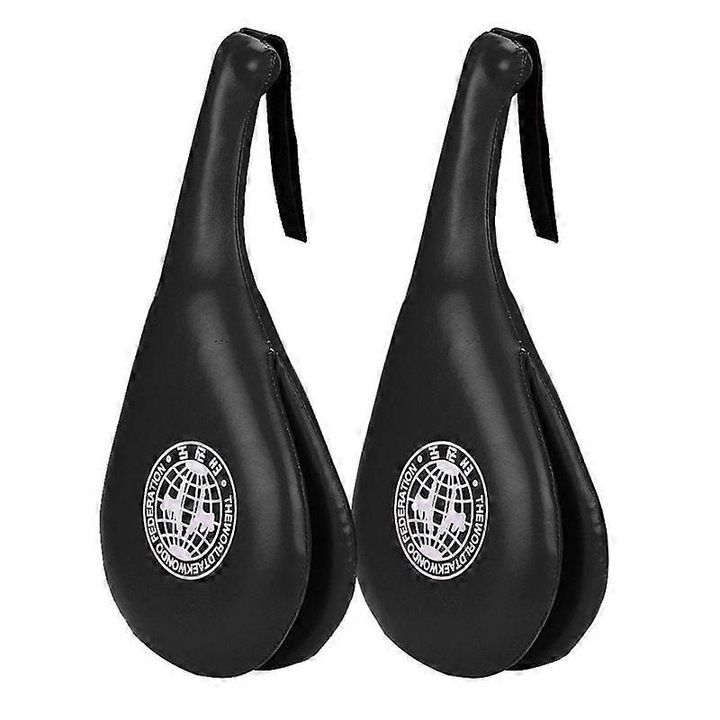 Pad de kickboxing dublu, negru, 39x20cm, echipament de antrenament pentru copii