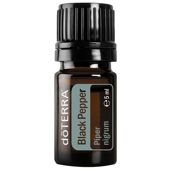Ulei esențial doTERRA Black Pepper, 5 ml, aromă intensă, condiment alimentar