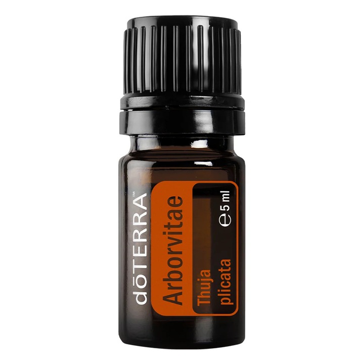 Ulei esențial Arborvitae doTERRA, 5 ml, aroma lemnoasă pentru difuzor și aplicare topică
