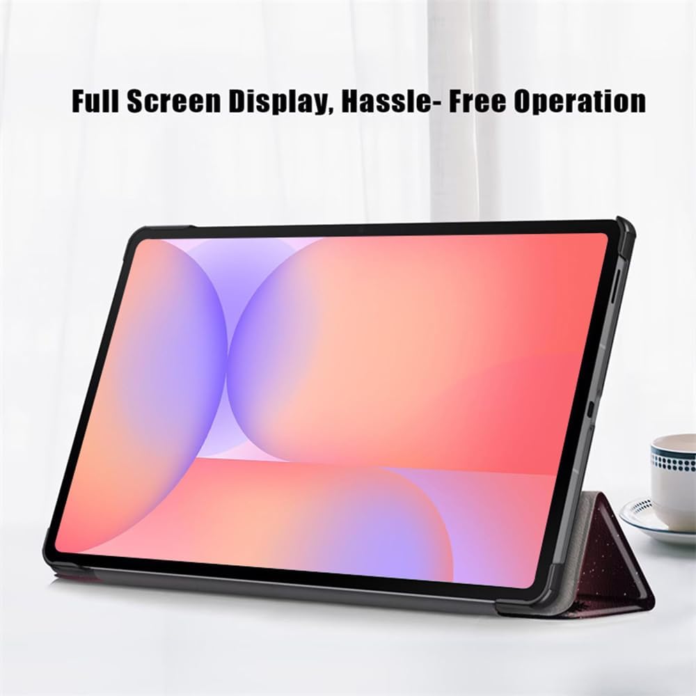 Husa pentru tableta Apple iPad Air 11" (M3 2025), Air 5, Air 4, (11/10.9 Inch), Protectie Completa, trifold, Abstract Green
