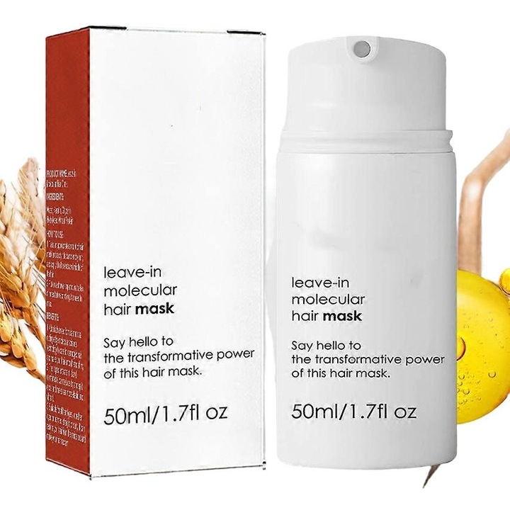 Masca de par Leave-In, tratament pentru par uscat sau deteriorat, set 2 bucati